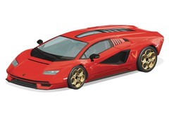 1/32 The Snap Kit Lamborghini Countach LPI 800-4 Red Plastic Model Kit AOSHIMA 1