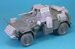 1/35 Scale Die-Cast Resin Model Assembled Kit Sdkfz.222 Armored Vehicle Stowa…