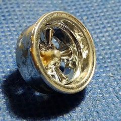 🌟 (1) Deep Dish 5 Spoke Wheel 1:25 or 1:24 Scale 1000s Model Car Parts 4 Sale