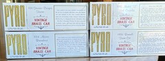 Pyro Vintage Brass Car 1:32 Model Kit Lot of 4 Brass Finish Parts