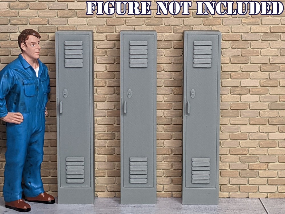 1/24 1/25 Scale Locker Set – For car garage or workshop diorama (set of 3)