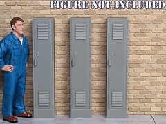 1/24 1/25 Scale Locker Set – For car garage or workshop diorama (set of 3)