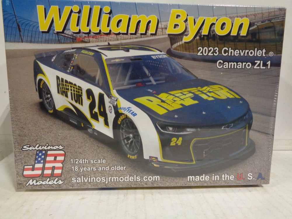 SALVINO MODELS 1/24 SCALE ’23 CHEVEROLET CAMARO ZL1 WILLIAM BYRON NEW IN SEALED