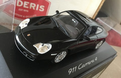 1/43 MINICHAMPS PORSHE 911 , Carrera 4, 2003, black met. mint ++!