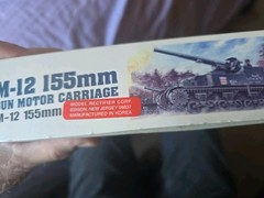 New In Box Academy M-12 155mm Gun Motor Carriage 1:35 Tank Model Kit