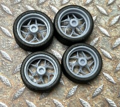 Resin 21/20 Inch Brixton UltraSports Model car Wheels and Tires 1/24 1/25 scale