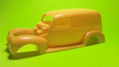 40 Ford Sedan Delivery Van 1940 1/25 Hood Body Glass Interior Chrome Bumpers Lot