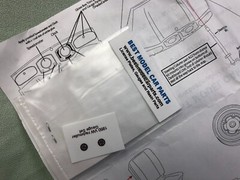 Rare BEST MODEL CAR PARTS 1950 VW HEBMULLER RESIN MODEL BODY CONVERSION KIT