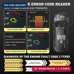 CGSULIT SC204 Enhanced OBD2 Scanner Diagnostic Tool, Check Engine Code Reader Wi