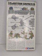 TAM35035 1:35 Tamiya 3.7cm Anti-Tank Gun Pak 35/36 New