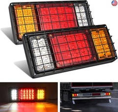 Nilight 2PCS Trailer Tail Light Kit 40 LED Running Brake Turn Signals Reverse