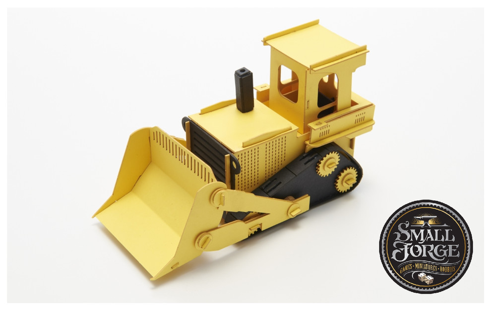 Bulldozer. CC-K3. Aozora Car Craft Models. Fold & Join. Glue & Paint Not Reqd
