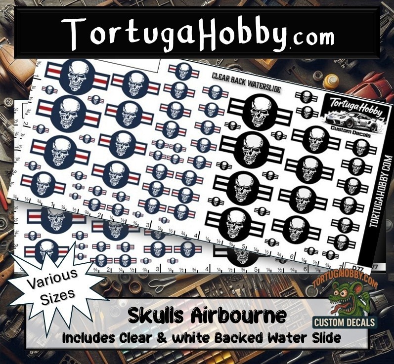 Skulls Airbourne – Military Fantasy – Models, Derby Car or More, Easily Share!