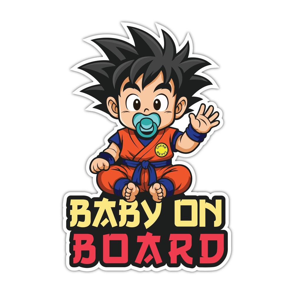 Anime Baby on Board Sticker Removable Car Decal Decor set mixed