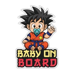 Anime Baby on Board Sticker Removable Car Decal Decor set mixed