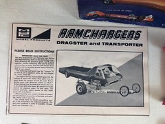 OPEN BOX MPC 1:25 Scale Model Kit RAMCHARGERS DRAGSTER TRANSPORT TRUCK 710-300