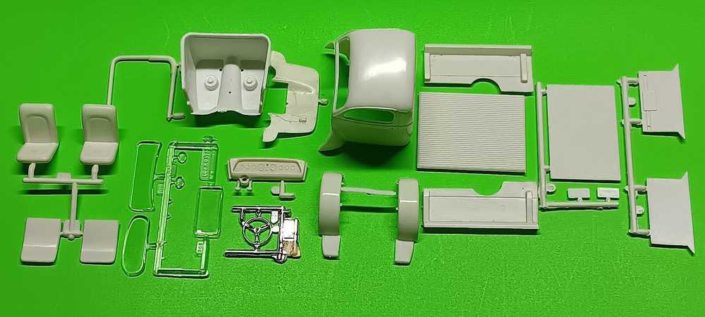 1940 Willys Pickup Truck Gasser 1/25 AMT Body Cab Glass Interior Tub Bed Box Lot