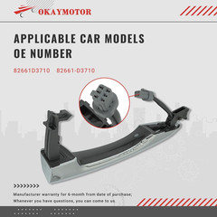 82661-D3710 Front Right Door Handle for 2016-2021 Hyundai Tucson 82661D3710 outs