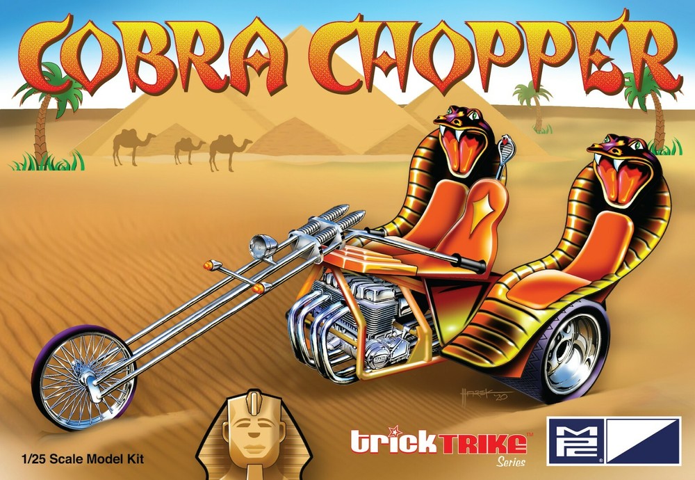 1:25 MPC TRICK TRIKE SERIES *COBRA CHOPPER* Motorcycle Plastic Model Kit MISB