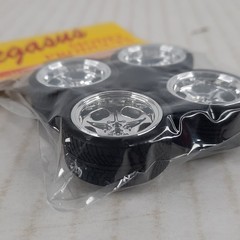 PEGASUS 19″ Shuey’s Chrome Rims w Tires 1279 model kit wheels 1:24 1:25 accessry