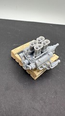 3d Printed 572 Motor With webers and velocity stacks