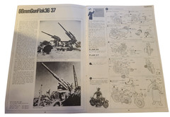Tamiya German 88mm Gun Flak 36/37 Model Kit #MM117 Japan Pre‑Owned Complete