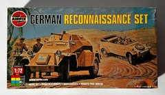 Airfix 02312 1/72 Scale German Recon Set: Sd.Kfz. 222 & VW Kübelwagen – Complete