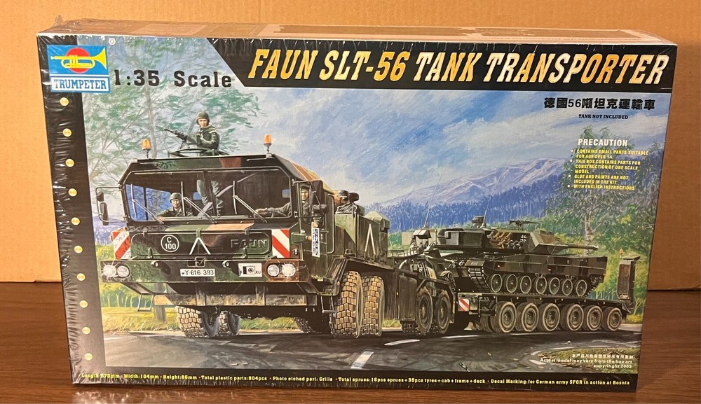 Trumpeter #00203 1/35 German Faun Elefant SLT56 Tank Transport Model- new/sealed