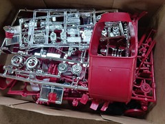 Revell Sting Ray III, AMT Ford ’29 Model A, Partially Assembled.