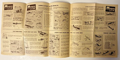 Monogram Model Hobby Kit Original 1960’s Plastic Model Kits Fold Out Catalog
