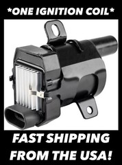 *ONE* 1 Round Ignition Coil Compatible with Chevrolet GMC Silverado NEW