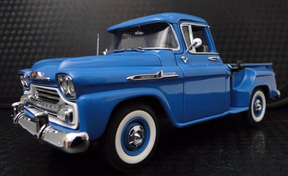 57 Chevy 1957 Pickup Truck Built Vintage Classic Race Car Metal Model 55 1955