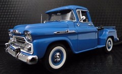 57 Chevy 1957 Pickup Truck Built Vintage Classic Race Car Metal Model 55 1955