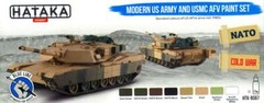Hataka Hobby Paints MODERN US ARMY & US MARINE CORPS Blue Line Acrylic Paints