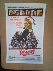 Very cool vintage 1960’s THE HELLCATS biker cycle poster 30 yr old reprint GREAT