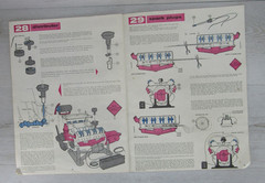 Renwal Visible Automobile V-8 Engine Model Assembly Instructions Only 1960 Litho