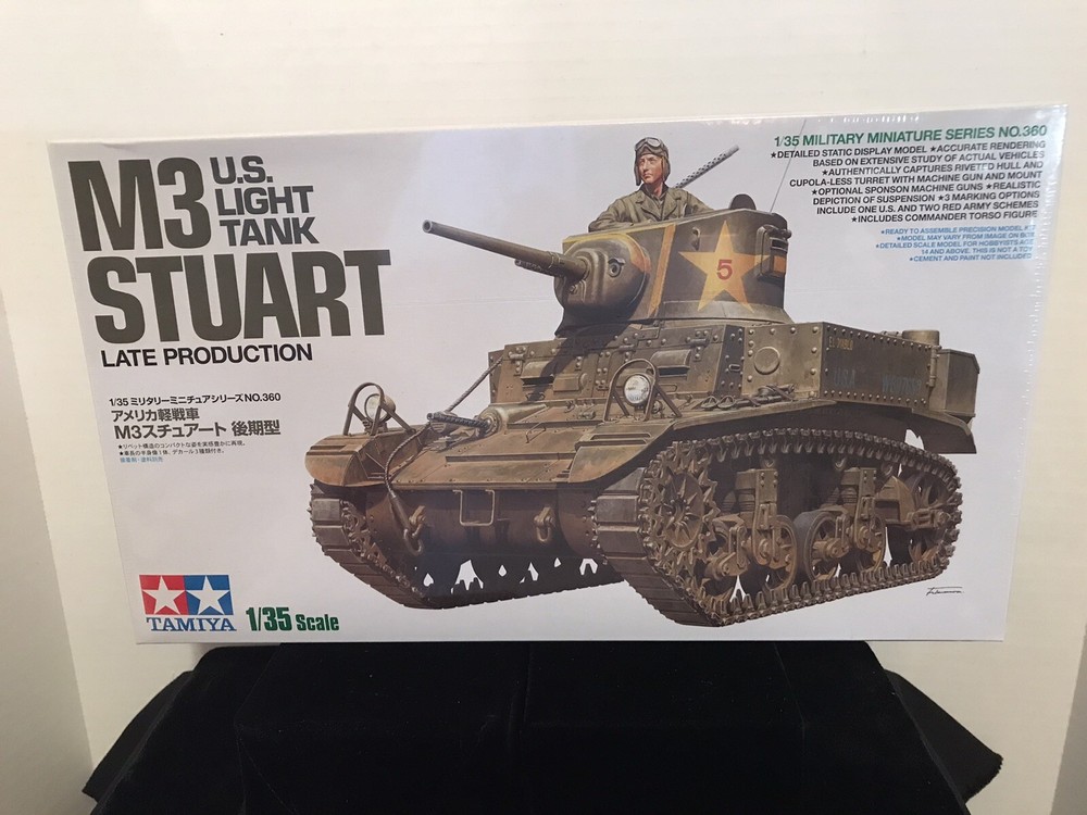 TAMIYA 35360 M3 STUART US LIGHT TANK MODEL KIT-NIB- 1/35 SCALE