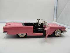 1958 Ford Thunderbird Dealer Promo Model Car Nice Straight Pink Rose Color.