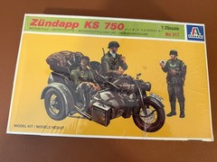 1/35 German Motorcycles Zündapp KS750 with sidecar Italeri 317 kit 6928