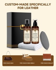 Biooich Leather Cleaner Moisturizer Set For Coach Cleaning And Maintenance Set