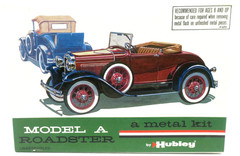 Vintage Hubley Model A Roadster Model Kit #4850