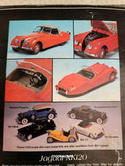 VTG 1979 Monogram 6103 Jaguar XK120 Metal Body Model Kit 1/24