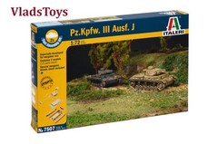 Italeri Plastic Model kit 1/72 Two Panzer PZ. KPFW. III – FAST ASSEMBLY 7507