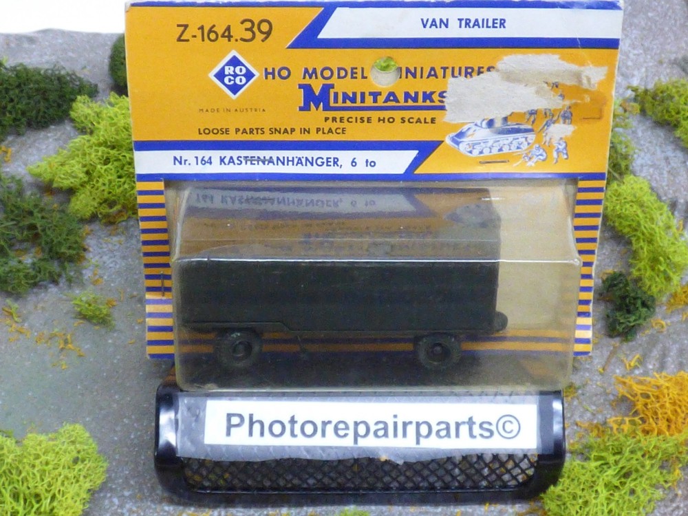 Roco Minitanks (NEW) Z-164 1/87 WWII US M-119 6T Closed Van Trailer Lot #7220©
