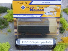 Roco Minitanks (NEW) Z-164 1/87 WWII US M-119 6T Closed Van Trailer Lot #7220©