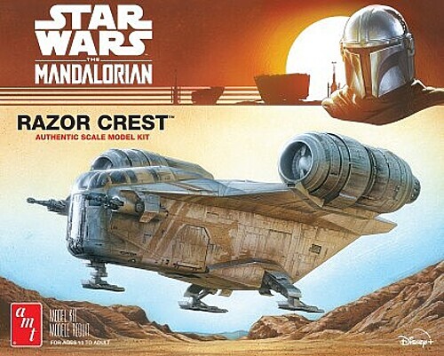 AMT Star Wars- Mandalorian Razor Crest Ship – Plastic Model Spacecraft Kit