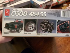 AMT Chevrolet C1500 454 SS 1/25 Model Kit, New Open Box Bags Sealed