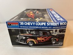 Vintage Monogram 39 1939 Chevy Coupe Street Rod Model Car Kit Unbuilt Chevrolet