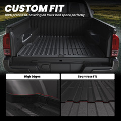 Bed Mat for Toyota 2005-2023 Tacoma (5FT,61.3” Bed) Truck Bed 5Ft, All Weather