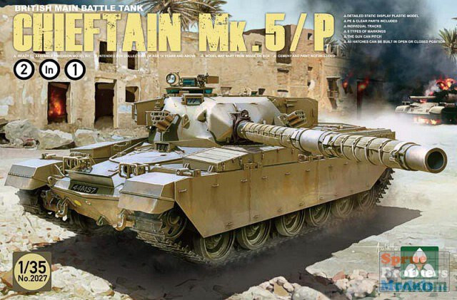 TAK02027 1:35 Takom Chieftain Mk.5/5P British Main Battle Tank